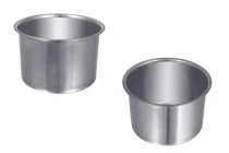 Contenitore metallico (acciaio inossidabile) per bagnomaria - 155 mm. Contenitore metallico (acciaio inossidabile) per bagnomaria - 155 mm.