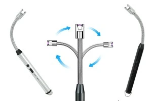 Briquet électrique rechargeable par USB-3