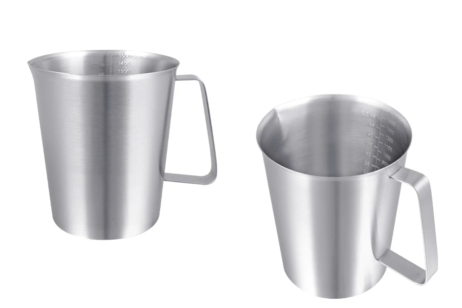 Σκεύος ανοξείδωτο (inox) 1500 ml με διαβάθμιση και χερούλι Σκεύος ανοξείδωτο (inox) 1500 ml με διαβάθμιση και χερούλι