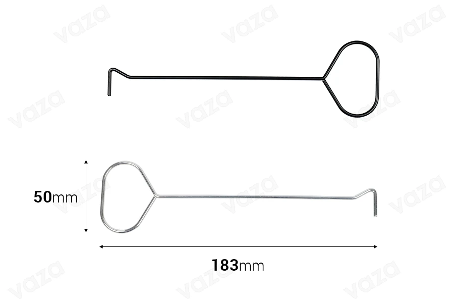 Dipper (inox) για κεριά 183x50 mm-εικόνα_διαστάσεις