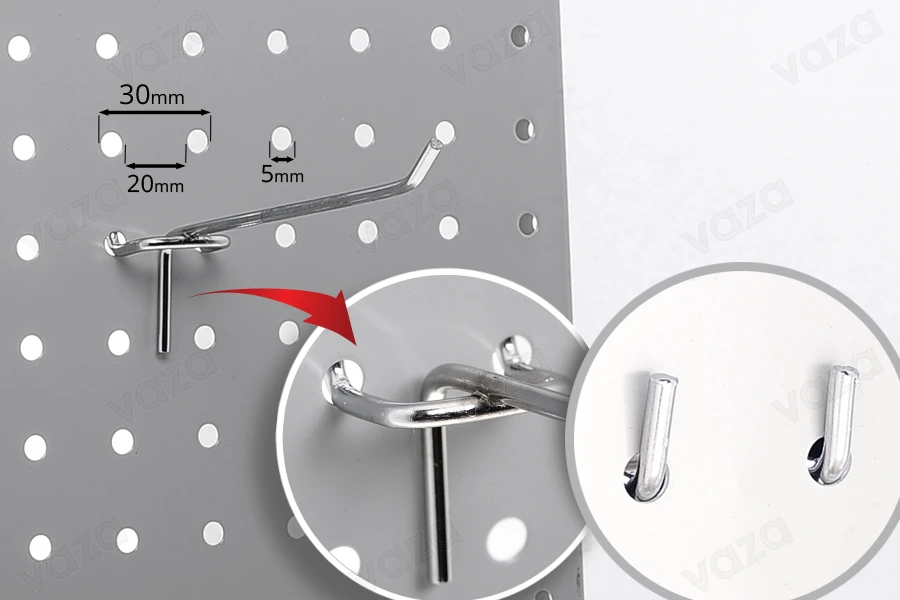 Ganxhë teke për stand me llamarinë të shpuar – 145 mm – 20 copë Ganxhë teke për stand me llamarinë të shpuar – 145 mm – 20 copë-imazh_grup