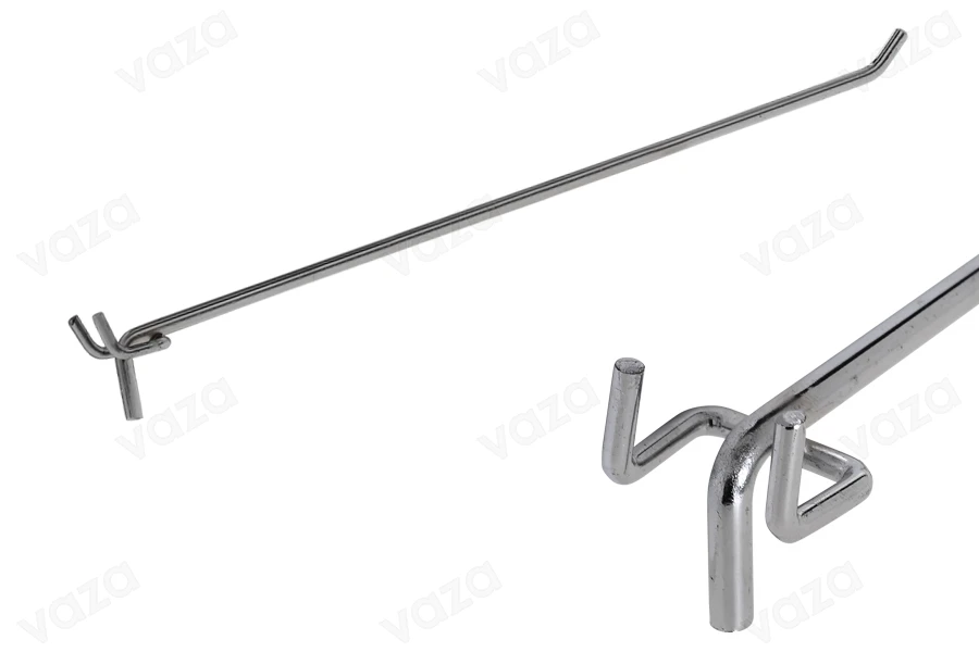 Gancio singolo per supporto perforato in lamiera, 300 mm.-immagine_prodotto