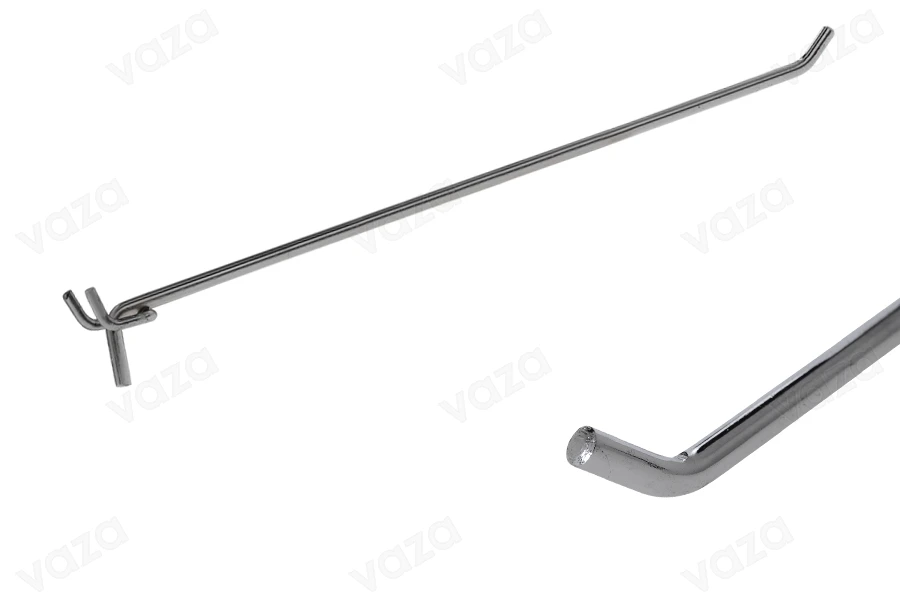 Gancio singolo per supporto perforato in lamiera, 300 mm.-dimensioni_immagine