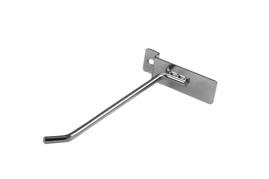 Single slatwall metal hook 150 mm Single slatwall metal hook 150 mm