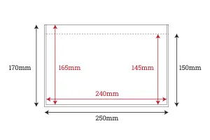 Étuis autocollants pour documents d&#39;accompagnement courrier (liste de colisage) 170x250 mm - 100 pcs-2