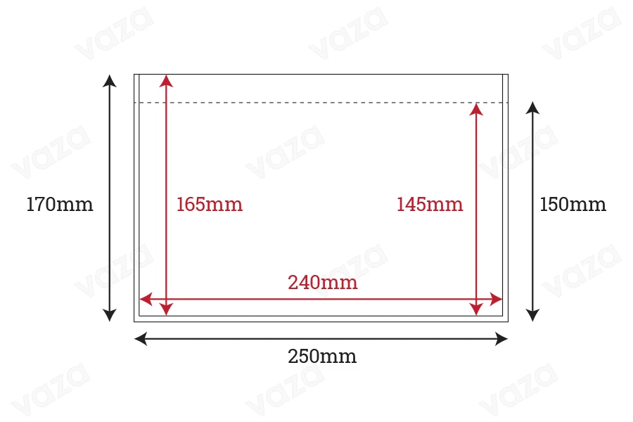 Self-adhesive cases for courier accompanying documents (packing list) 170x250 mm - 100 pcs Self-adhesive cases for courier accompanying documents (packing list) 170x250 mm - 100 pcs-image_dimensions
