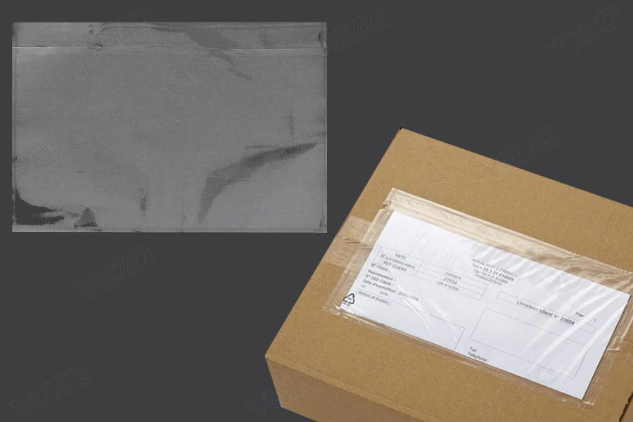 Self-adhesive cases for courier accompanying documents (packing list) 170x250 mm - 100 pcs Self-adhesive cases for courier accompanying documents (packing list) 170x250 mm - 100 pcs-