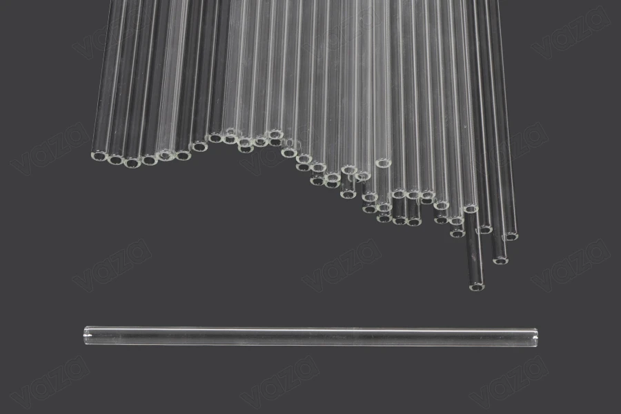 Cannucce di vetro trasparenti multiuso 200 x 8 mm - 10 pezzi.-immagine_prodotto