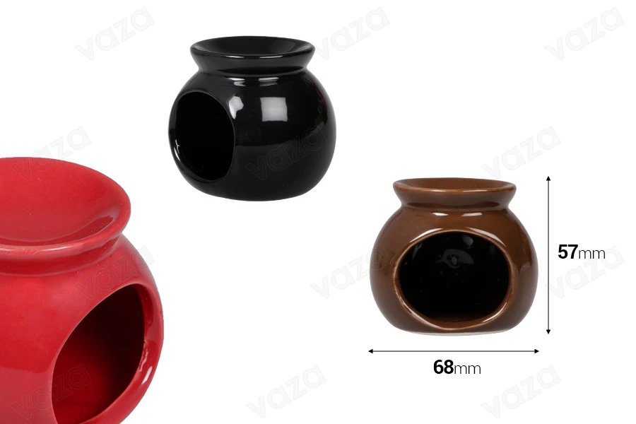 Κεραμικός αρωματιστής για wax melts και έλαια σε διάφορα χρώματα-εικόνα_διαστάσεις