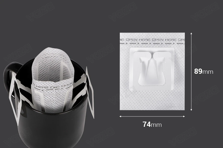 Individual coffee and tea filters in white color - 50 pcs Individual coffee and tea filters in white color - 50 pcs-image_dimensions