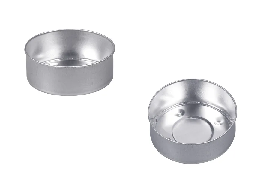 Στρογγυλή θήκη αλουμινίου 37x14 mm για ρεσώ - 100 τμχ Στρογγυλή θήκη αλουμινίου 37x14 mm για ρεσώ - 100 τμχ