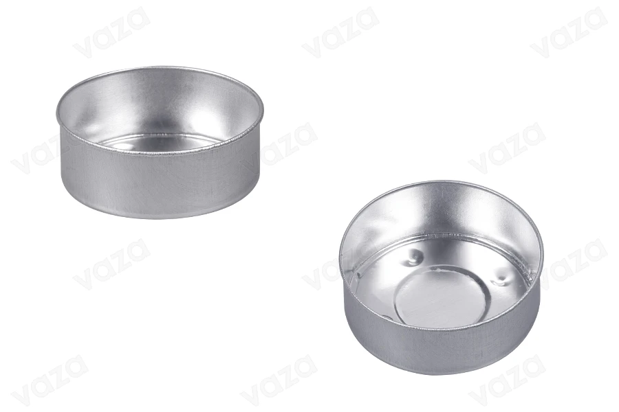 Στρογγυλή θήκη αλουμινίου 37x14 mm για ρεσώ - 100 τμχ Στρογγυλή θήκη αλουμινίου 37x14 mm για ρεσώ - 100 τμχ-εικόνα_προϊοντική