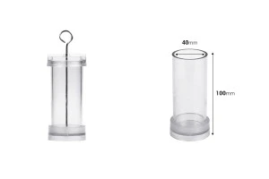 Πλαστικό καλούπι για κεριά Φ4x10 cm σε κυλινδρικό σχήμα-2