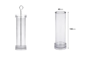 Πλαστικό καλούπι για κεριά Φ4x15 cm σε κυλινδρικό σχήμα-2