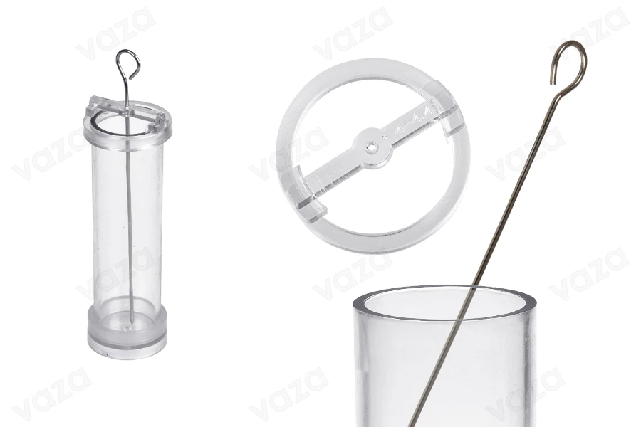 Plastic mold for candles Φ4x15 cm in cylindrical shape Plastic mold for candles Φ4x15 cm in cylindrical shape-image_product