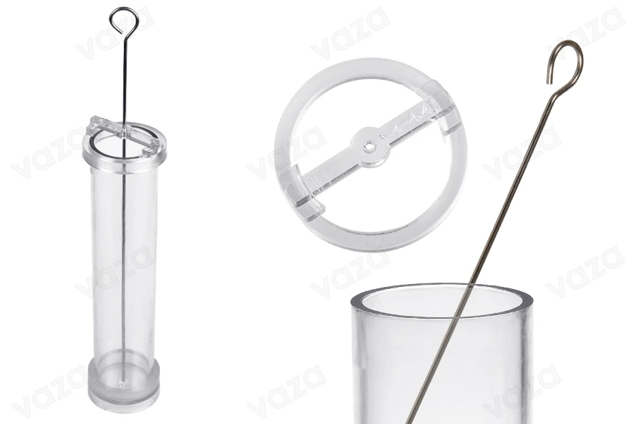 Plastic mold for candles Φ4x20 cm in cylindrical shape Plastic mold for candles Φ4x20 cm in cylindrical shape-image_product