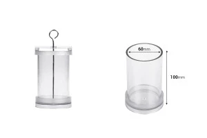 Πλαστικό καλούπι για κεριά Φ6x10 cm σε κυλινδρικό σχήμα-2