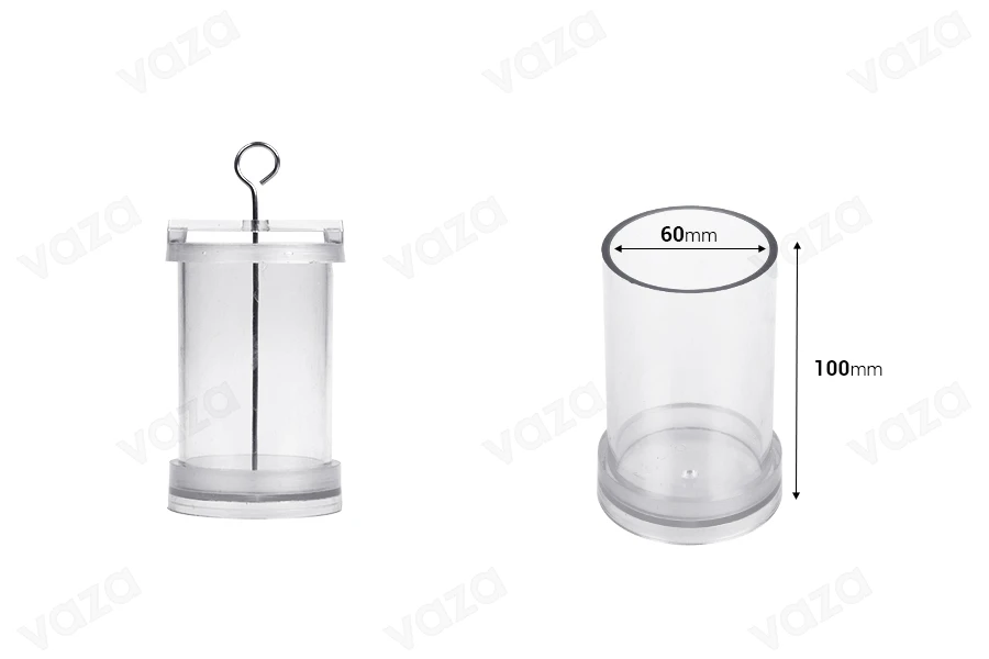 Πλαστικό καλούπι για κεριά Φ6x10 cm σε κυλινδρικό σχήμα-εικόνα_διαστάσεις