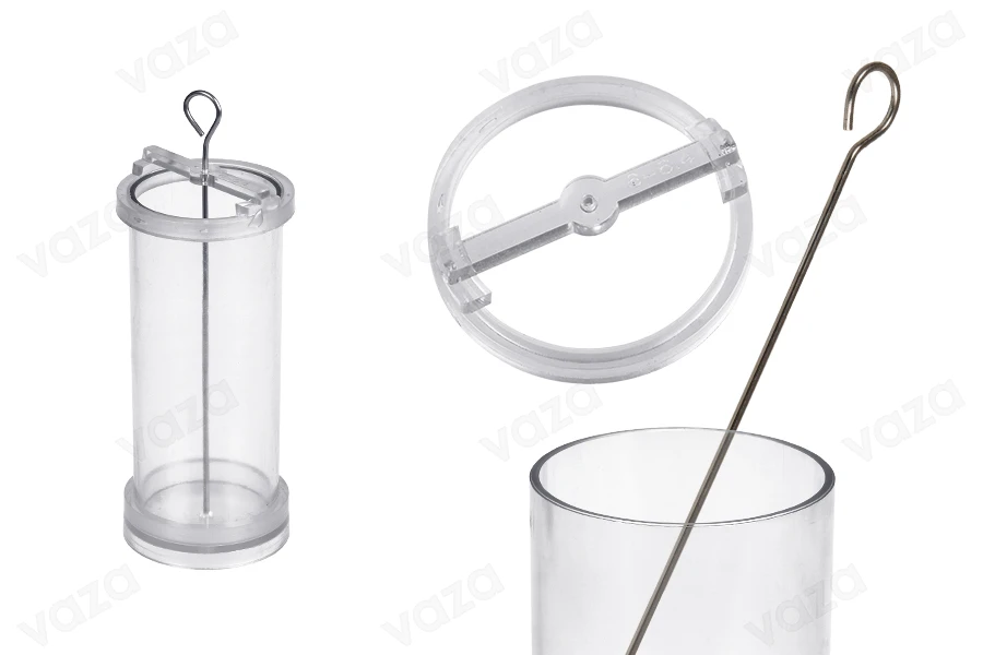 Plastic mold for candles Φ6x15 cm in cylindrical shape-εικόνα_προϊοντική