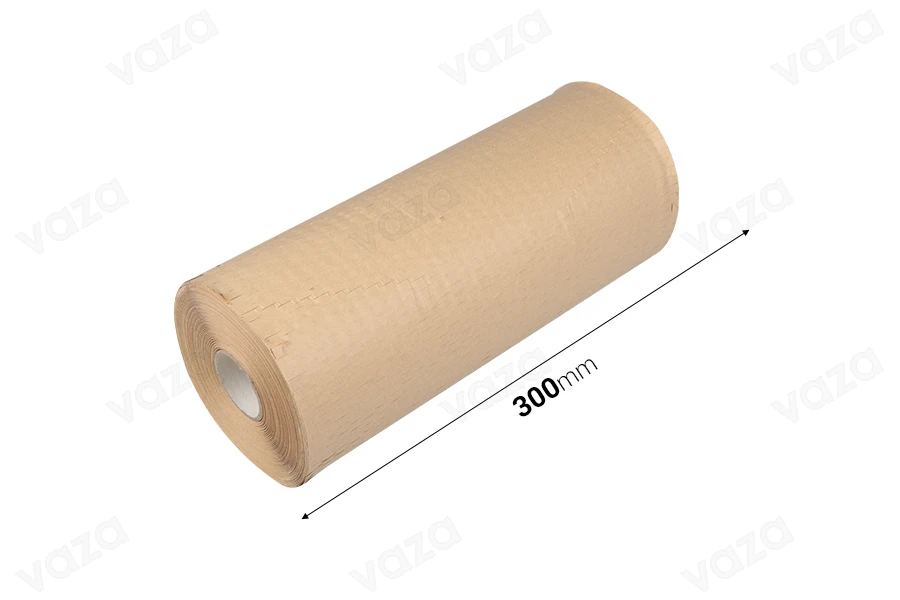 Κυψελωτό κραφτ χαρτί περιτυλίγματος (80g) σε ρολό 100 μέτρων - φάρδος 300 mm Κυψελωτό κραφτ χαρτί περιτυλίγματος (80g) σε ρολό 100 μέτρων - φάρδος 300 mm-εικόνα_διαστάσεις