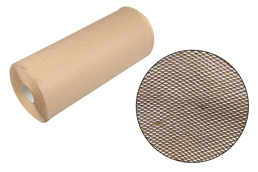 Honeycomb Kraft Wrapping Paper 100m Roll - 300mm Width Honeycomb Kraft Wrapping Paper 100m Roll - 300mm Width
