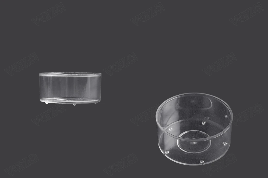 Gotë plastike transparente e rrumbullakët për qirinj - 20 copë Gotë plastike transparente e rrumbullakët për qirinj - 20 copë-imazh_produkt