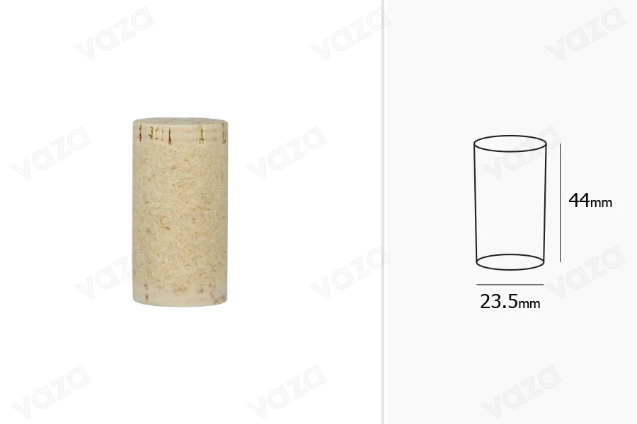 Naturkorken für Alterung 44x23,5 mm Naturkorken für Alterung 44x23,5 mm-bildabmessungen
