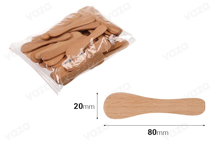 Ξύλινη σπάτουλα για καλλυντική χρήση 80x20 mm - 50 τμχ Ξύλινη σπάτουλα για καλλυντική χρήση 80x20 mm - 50 τμχ-εικόνα_διαστάσεις