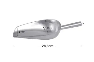 Schaufel aus rostfreiem Stahl - Länge 28,8 cm-3