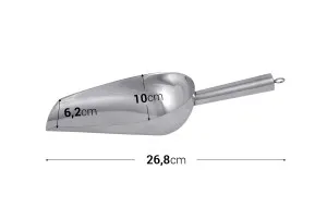 Schaufel aus rostfreiem Stahl - Länge 26,8 cm-3