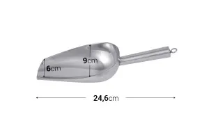 Schaufel aus rostfreiem Stahl - Länge 24,6 cm-3
