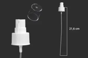 Σπρέι 24/410 πλαστικό λευκό με διάφανο ακρυλικό καπάκι-2