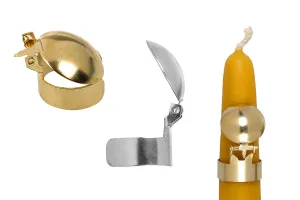Éteignoir automatique en métal pour bougies de couleur or ou argent-1