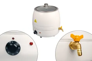 Machine à fondre la cire 10L avec fonction de chauffage intégrée-2