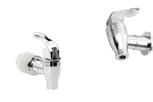 Robinet en plastique de couleur argentée