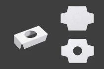 Supporto interno di cartone 60x32 mm per scatole di bottigliette da 100 ml - 50 pezzi. Supporto interno di cartone 60x32 mm per scatole di bottigliette da 100 ml - 50 pezzi.