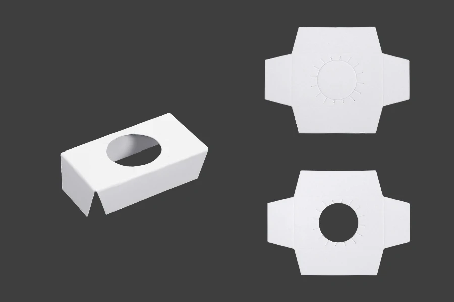 Supporto interno di cartone 60x32 mm per scatole di bottigliette da 100 ml - 50 pezzi. Supporto interno di cartone 60x32 mm per scatole di bottigliette da 100 ml - 50 pezzi.