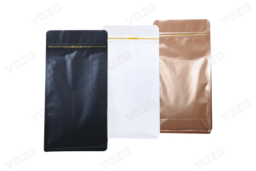 Σακουλάκια αλουμινίου τύπου Doy Pack με κλείσιμο "zip" και δυνατότητα σφράγισης με θερμοκόλληση 135x72x265 mm - 50 τμχ Σακουλάκια αλουμινίου τύπου Doy Pack με κλείσιμο "zip" και δυνατότητα σφράγισης με θερμοκόλληση 135x72x265 mm - 50 τμχ-εικόνα_προϊοντική