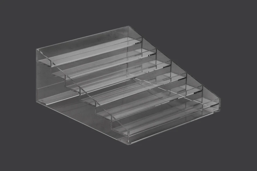 Σταντ (stand) plexiglass 273x304x126 mm - 6 επίπεδα