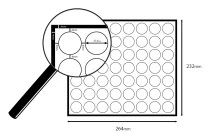 Σταντ (stand) plexiglass 264x232x26 mm - 56 θέσεων (άνοιγμα τρύπας 27,5 mm) Σταντ (stand) plexiglass 264x232x26 mm - 56 θέσεων (άνοιγμα τρύπας 27,5 mm)