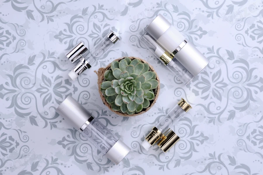 Alu- Airless Spender 15 ml für flüssige Mischungen, transparent in 3 Farben (golden, silber glänzend, silber matt) Alu- Airless Spender 15 ml für flüssige Mischungen, transparent in 3 Farben (golden, silber glänzend, silber matt)-bildabmessungen