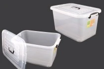 Κουτί αποθήκευσης 560x380x300 mm πλαστικό, ημιδιάφανο με χερούλι, ρόδες και κλείσιμο ασφαλείας Κουτί αποθήκευσης 560x380x300 mm πλαστικό, ημιδιάφανο με χερούλι, ρόδες και κλείσιμο ασφαλείας