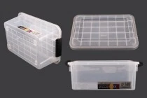 Κουτί αποθήκευσης 400x270x170 mm πλαστικό διάφανο με κλείσιμο ασφαλείας Κουτί αποθήκευσης 400x270x170 mm πλαστικό διάφανο με κλείσιμο ασφαλείας