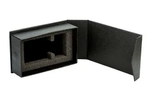 Cassettina di lusso con chiusura magnetica in nero 139 x 89 x 45 mm (per flacone 50 ml)-2