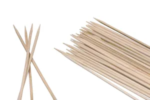 Bâtonnets - brochettes pour barbecue 250x3 mm – lot de 100 pièces-1