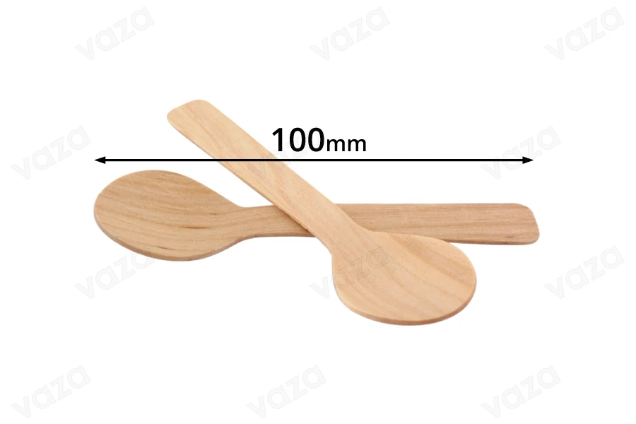 Wooden spoon - bamboo 10 cm (pack of 100 pieces)-image_product