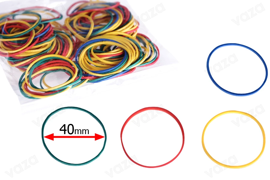 Gummimehrfarbendurchmesser 40 mm - Paket enthält etwa 120 pcs Gummimehrfarbendurchmesser 40 mm - Paket enthält etwa 120 pcs-produktbild
