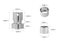 Vaporisateur pour flacons de parfum avec fermeture de sécurité à sertir Vaporisateur pour flacons de parfum avec fermeture de sécurité à sertir