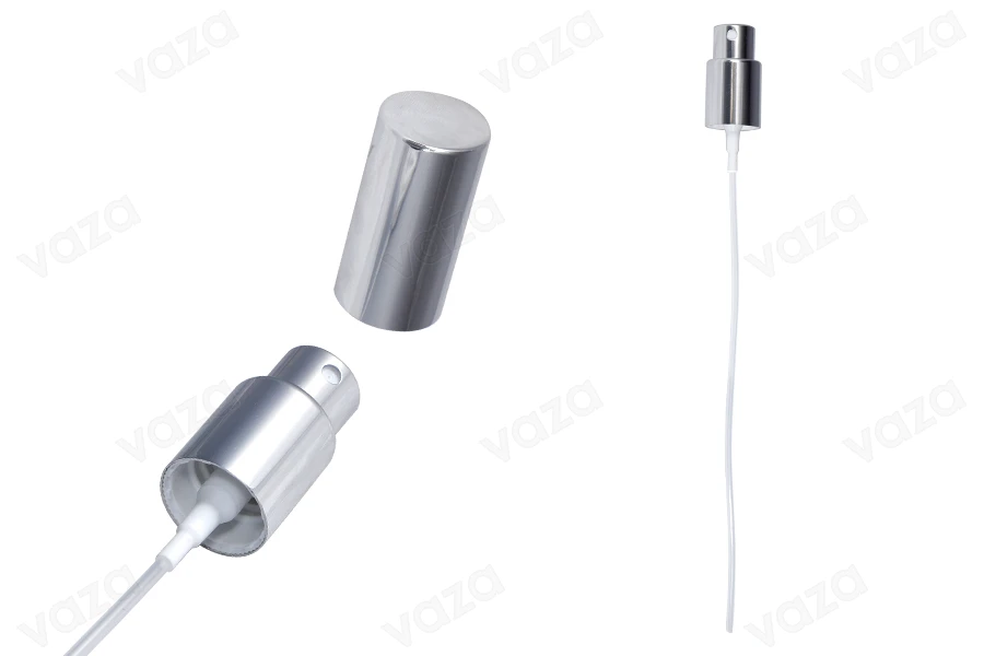 Spruzzatore in alluminio PP18 di colore argento adatto per olio acquoso (iniezione)-dimensioni_immagine