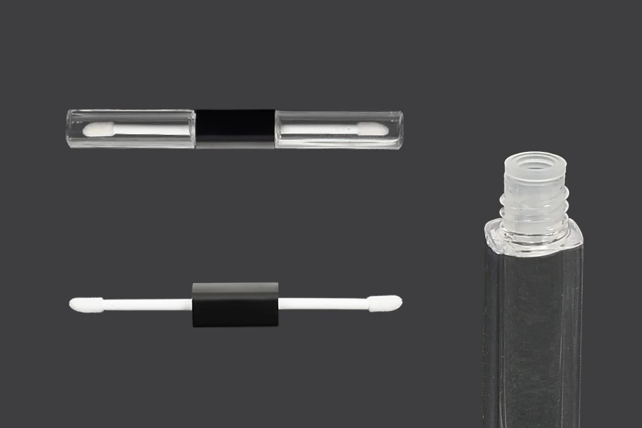 Μπουκαλάκι για lip gloss με δύο θήκες των 6 ml Μπουκαλάκι για lip gloss με δύο θήκες των 6 ml